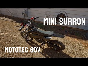 The MOTOTEC 60v 2000W AMAZING Electric dirt bike MINI SURRON