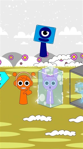 POV Challenge Play Music Marble Rainbow Sprunki | NumberBlocks #sprunki #animation