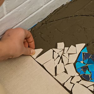 87K views · 330 reactions | DIY Mosaic and table top from broken tiles and more! | Hungry Panda | Facebook