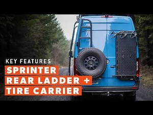 Sprinter Van Rear Ladder + Tire Carrier Key Features - Flatline Van Co.