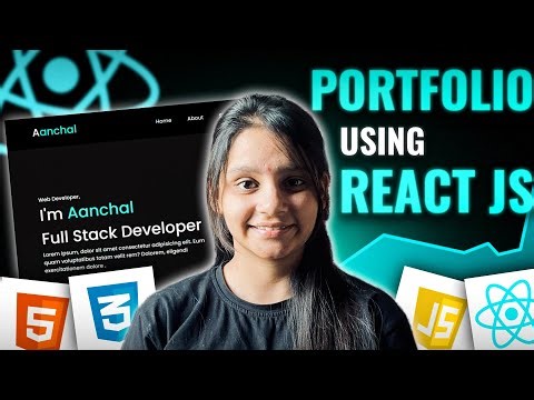 { Create Responsive Portfolio 🚀 } Using React JS | HTML, CSS, JavaScript, REACT JS | Part 1