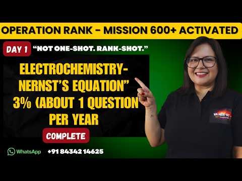 Nernst Equation Explained | Electrochemistry NEET 2026 | Chemistry by Neeti Ma’am #neet2026