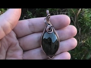 Version 4 of 6: Wire Wrapped Cabochon Pendant Tutorial Square Wire