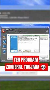 PROGRAM CCLEANER BYŁ WIRUSEM 💀 #gimbynieznajo #nostalgia #ciekawostki #pc #retro #windows