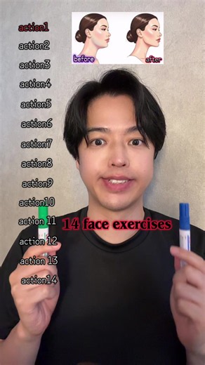 🔥Save this Face Workout!🔥 14 Face Exercises. #studio (#face #faceworkout)#pilates #foryoupage