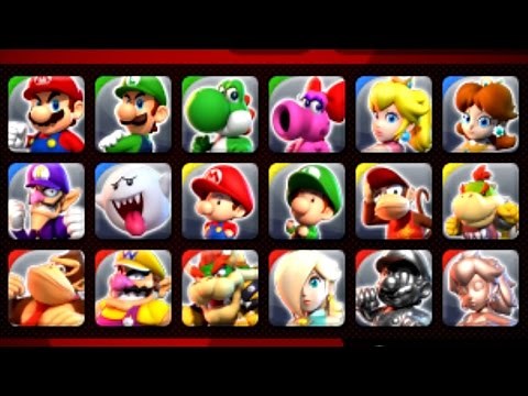 Mario Sports Superstars - All Characters Unlocked + Showcase