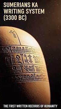 Sumerians’ Writing System (3300 BC) | The First Written Records of Humanity