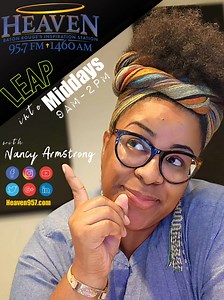 It's a THANKFUL THURSDAY inside of 'The Midday Gospel Cafe' with ya girl, Nancy Armstrong on Baton Rouge's Inspiration Station HEAVEN 95.7FM! Tune in on Heaven957.com or Stream on the Heaven 1460 APP. @singnancyarmstrong | Heaven 95.7