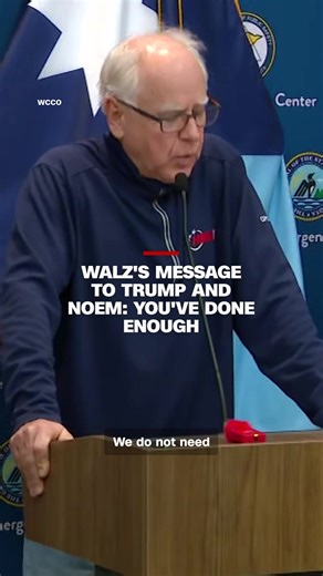 Gov. Tim Walz Discusses ICE Shooting Incident in Minneapolis