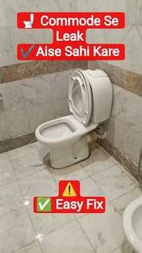 Commode Connector Leak Fix Toilet Pipe Leak Repair #shorts #plumbingwork