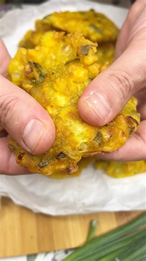 Crispy Corn Fritters #recipe