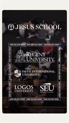 Jesus School on Instagram: "At Jesus School, we deeply value higher education and are honored to offer our Jesus School Students an opportunity to continue their education once they graduate! We currently have accreditation agreements with Regent University, Faith International University, Logos University, and Southeastern University. This is a great opportunity to build a strong Biblical foundation, grow deeper in your walk with Jesus, learn how to preach the Gospel, go on missions trips, and 