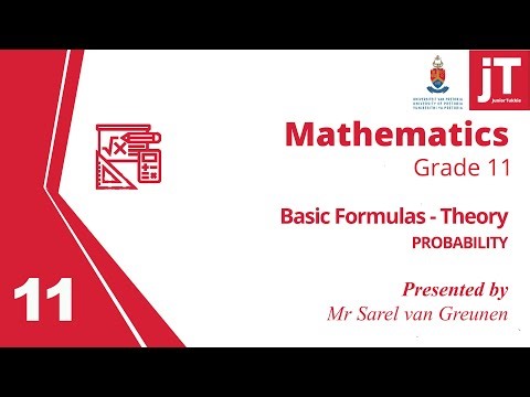 2. Grade 11 Mathematics - Probability - Basic Formulas