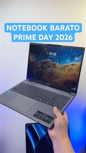 MELHOR NOTEBOOK p/ Prime Day 2026! 💻🤩 #acer #aspirego15 #notebook #qnc #qualnotebook