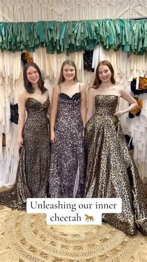 Cheetah sisters 🐆✨ #promdress #prom #sayyestothedress