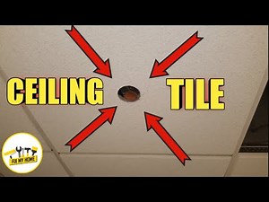 Ceiling Tile Sprinkle Hole Cutting Tricks