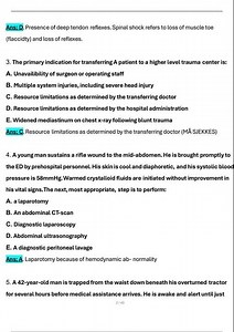 ATLS 10th Edition Post Test Actual Questions with Verified Answers