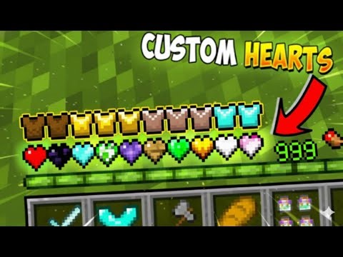 Minecraft, But There are CUSTOM HEARTS...