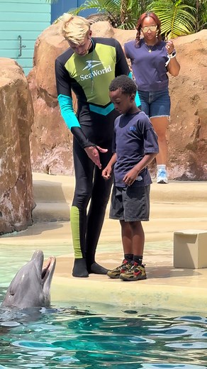 Tyler at Dolphins Adventures SeaWorld Orlando