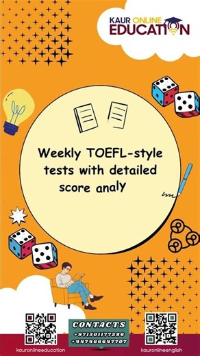 TOEFL PREP ONLINE with expert online coaching at Kaur Online Education. #kauronlineeducation