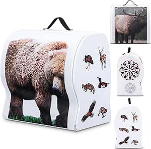 3D Archery Targets Bow Target Arrow Target with Handle Beer Bear Animal Patterns Portable for Outdoor Shooting