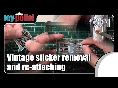 Vintage toy Sticker removal & replacement - Micronauts - Toy Polloi