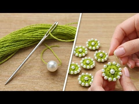 How to Make Beautiful Handmade Buttons for Neckline | Easy Button Making Tutorial