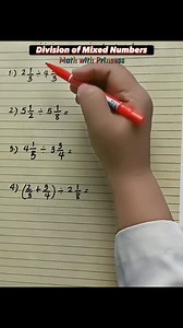 1.7K views · 18 reactions | Division of mixed numbers #math #mathematics #mathreview #reels #reelsfb | Math with Princess | Facebook