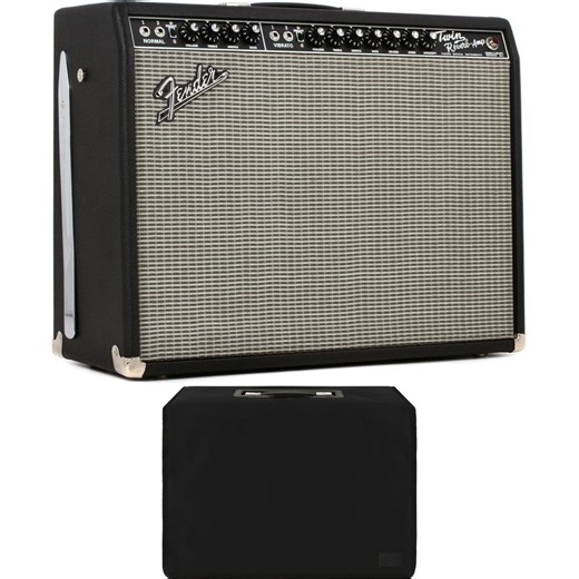Fender '65 Twin Reverb 2x12-inch 85-watt Tube Combo Amp with Deluxe Padded Cover