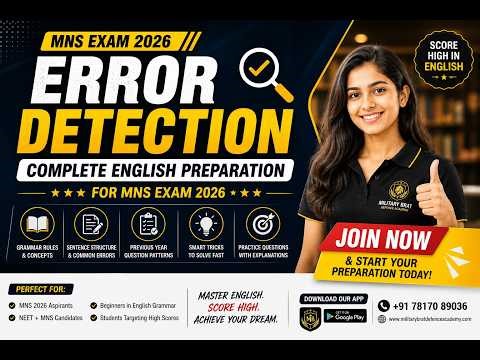 Error Detection Complete English Preparation I Join Now