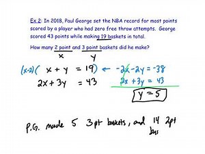 Solving Word Problems Using Systems of Equations