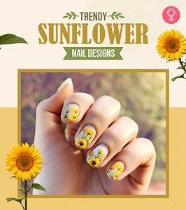 40 Trendy Sunflower Nail Designs To Brighten Your Look