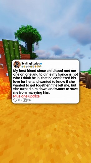 u/throwra_pastatank My best friend since childhood met me one on one and told me my fiancé is not who I think he is, that he confessed his love for her and wanted to know if she wanted to get together if he left me, but she turned him down and wants to save me from marrying him. Plus one update. 0:00 Original Post 8:12 Update (3 Days Later) | ScalingStories