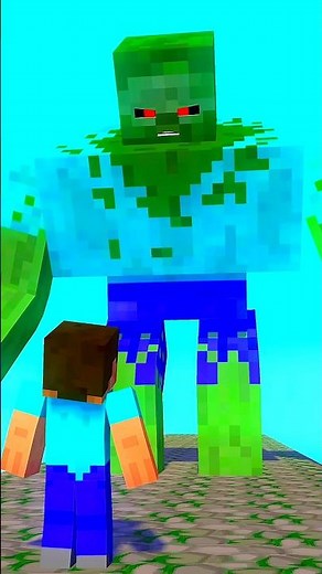 Run Challenge with Steve VS Mutant Zombie - Funny Animation#minecraft #animation #shorts