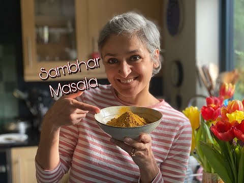 HOMEMADE SAMBAR MASALA | How to make sambhar powder | South Indian spice mix | Food with Chetna