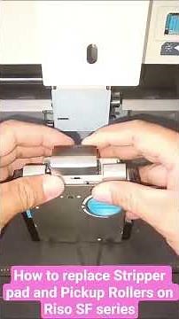 Install Stripper pad & Pickup Rollers on Riso SF/EZ series #risograph #ai #epson #java #printer