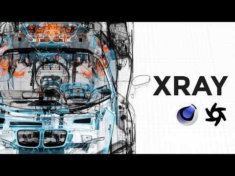 X-Ray Shader in Cinema 4D & Octane