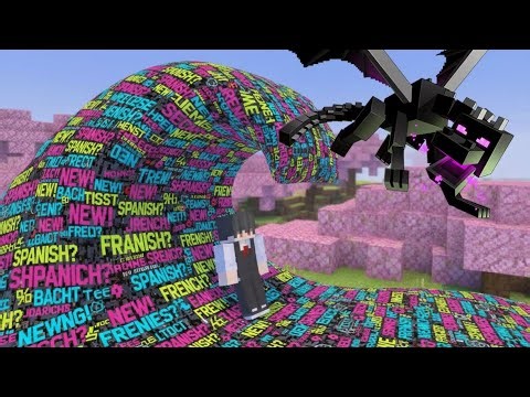 MINECRAFT BUT EVERY TIME I TAKE DAMAGE, LANGUAGE CHANGES