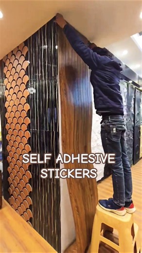 Exclusive Self Adhesive Stickers For Walls🤯 #wall #homedecor #3dpanels