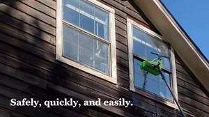 30 Foot Telescoping Carbon Fiber Water Fed Pole for Home and Commercial Window Cleaning Kit, Glass, and Solar Panel Cleaning Brush & Pole, Washing Equipment Tool Solution