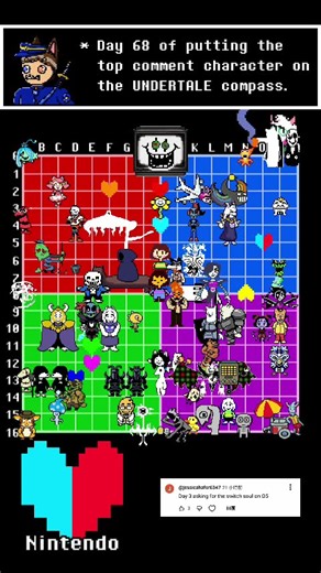 UNDERCOMPASS Day 68 🎮 #undertale #deltarune #tobyfox #shorts #nintendo