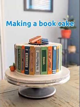 Cake tutorial - How to make a Book cake by @DesignedDelights #cake #caketutorial #bookcake