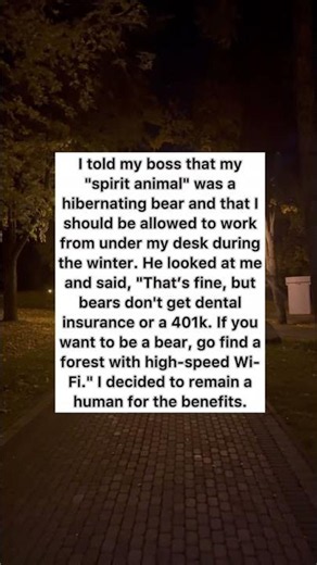 My Spirit Animal is a Bear 🐻💼 #workhumor #officelife #shorts