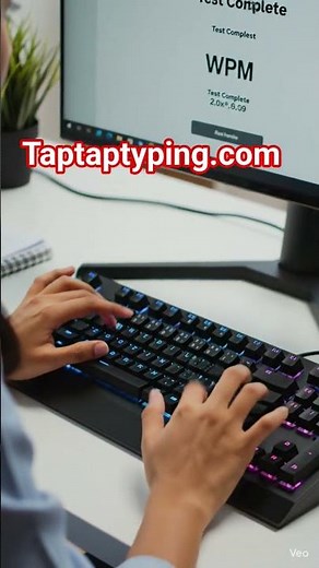 Complete a Typing test in 60 Seconds - taptaptyping.com #follow #typing #fasttyping #taptaptyping