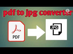How to convert PDF to JPG without using any software