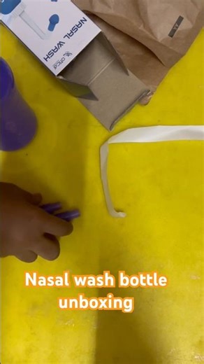 Nasal wash bottle unboxing
