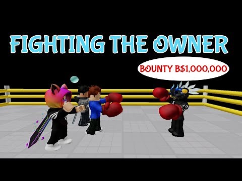 Fighting the OWNER for B$1 Million (roblox boxing league)
