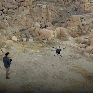 To get a glimpse of what this Nabataean temple once looked like, Albert Lin works to create the first-ever digital scan of the site. | National Geographic TV