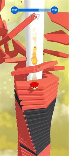 Live Stack ball 3d 🏀 highest score challenges 🎮 #stackbounce #shorts #viral #gaming #stackball