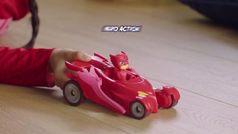 PJ Masks Catboy Deluxe Vehicle Preschool Toy, Cat-Car Toy with Spinning Super Cat Stripes and Catboy Action Figure for Kids Ages 3 and Up